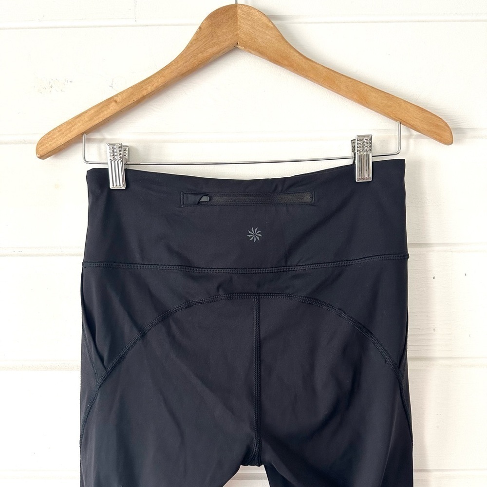 Athleta Lightning Stash Pocket Capri Athletic Compression Leggings / Black Sz S - Picture 11 of 14